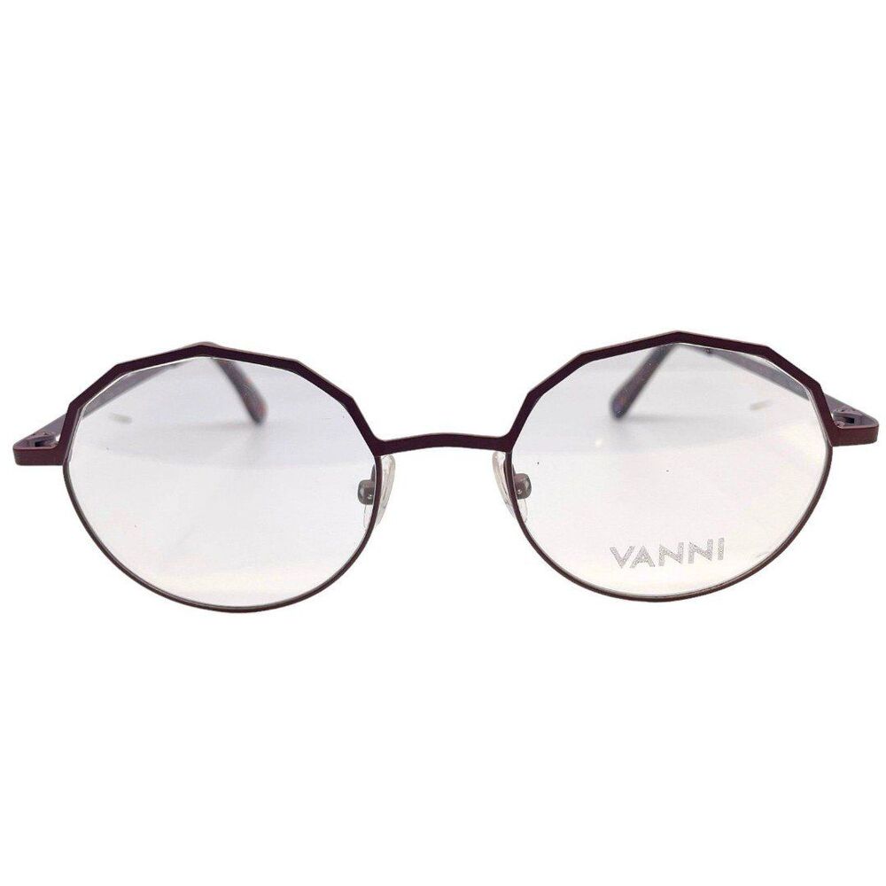 Vanni V6223 Eyeglasses for Women, Red Metal Frame, Full Rim, Round Shape - Picture 4 of 9